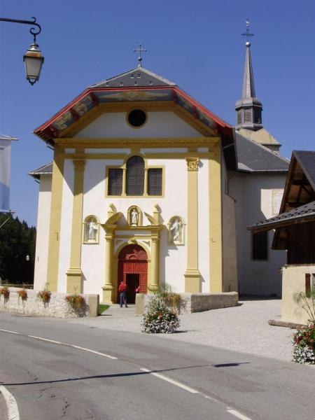 eglise saint-nicolas de veroce façade